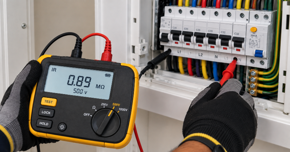 Insulation Resistance Failure found during inspection