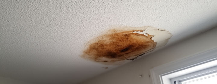 Roof Leakage found during inspection